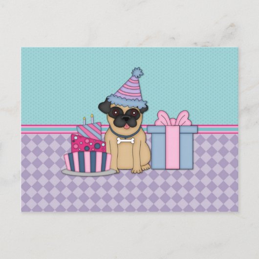 Invitations d'anniversaire de Carlin vierge (4) (Devant)