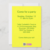 Invitations d'anniversaire de Cartoon Lizard Kids  (Dos)