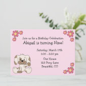 Invitations d'anniversaire de Chien de Chien de Ch (Debout devant)