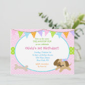 Invitations d'anniversaire de Chien de Chien de Ch (Debout devant)