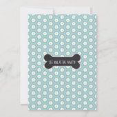 Invitations d'anniversaire de chiot de chien (Dos)