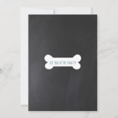 Invitations d'anniversaire de chiot de chien (Dos)