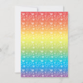 Invitations d'anniversaire de cochon pour les coeu (Dos)