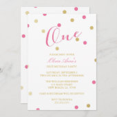 Invitations d'anniversaire de confettis de parties (Devant / Derrière)