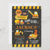 Invitations d'anniversaire de construction (Devant)