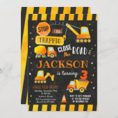 Invitations d'anniversaire de construction (Devant / Derrière)