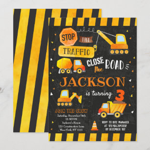 Invitations d'anniversaire de construction