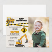 Invitations d'anniversaire de construction modifia (Devant / Derrière)