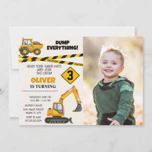 Invitations d'anniversaire de construction modifia