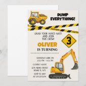Invitations d'anniversaire de construction modifia (Devant / Derrière)