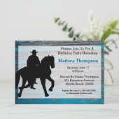 Invitations d'anniversaire de Cowboy (Debout devant)