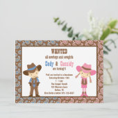 Invitations d'anniversaire de Cowboy et Cowgirl (Debout devant)