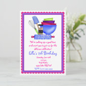 Invitations d'anniversaire de cuisine de cuisine (Debout devant)