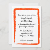 Invitations d'anniversaire de Cute Panda (Dos)