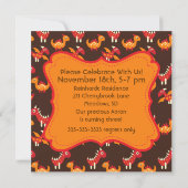 Invitations d'anniversaire de Dinos préhistoriques (Dos)