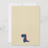 Invitations d'anniversaire de Dinosaur (Dos)