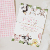 Invitations d'anniversaire de ferme