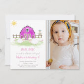 Invitations d'anniversaire de ferme personnalisabl (Devant)