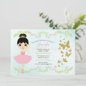 Invitations d'anniversaire de fille (Debout devant)