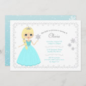 Invitations d'anniversaire de fille (Devant / Derrière)