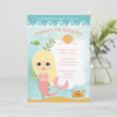 Invitations d'anniversaire de fille (Debout devant)