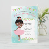 Invitations d'anniversaire de fille (Debout devant)