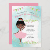 Invitations d'anniversaire de fille (Devant / Derrière)