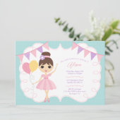 Invitations d'anniversaire de fille (Debout devant)