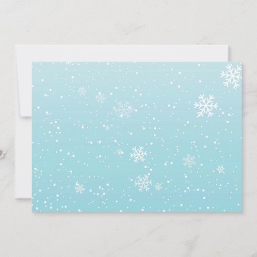 Invitations d'anniversaire de fille (Dos)