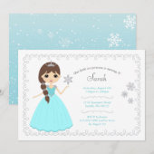 Invitations d'anniversaire de fille (Devant / Derrière)