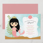 Invitations d'anniversaire de fille (Devant / Derrière)