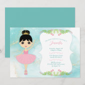 Invitations d'anniversaire de fille (Devant / Derrière)