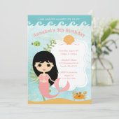 Invitations d'anniversaire de fille (Debout devant)