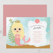 Invitations d'anniversaire de fille (Devant / Derrière)