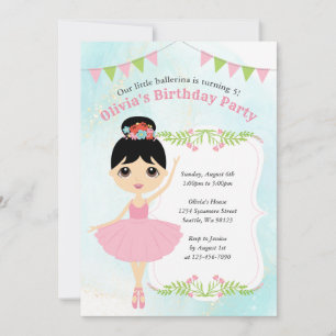 Invitations d'anniversaire de fille