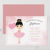 Invitations d'anniversaire de fille (Devant / Derrière)