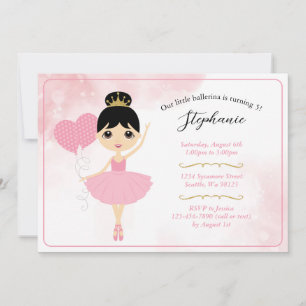 Invitations d'anniversaire de fille