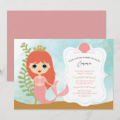 Invitations d'anniversaire de fille (Devant / Derrière)