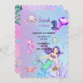 Invitations d'anniversaire de fille (Devant / Derrière)
