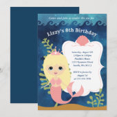 Invitations d'anniversaire de fille (Devant / Derrière)