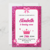 Invitations d'anniversaire de fille de Parties sci (Devant)