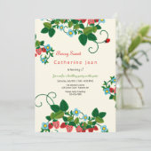 Invitations d'anniversaire de fraises (Debout devant)
