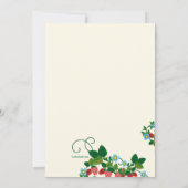 Invitations d'anniversaire de fraises (Dos)