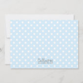 Invitations d'anniversaire de hibou avec photo pou (Dos)