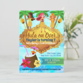 Invitations d'anniversaire de Hula Girls (Debout devant)