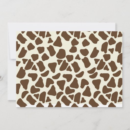 Invitations d'anniversaire de jungle (Dos)