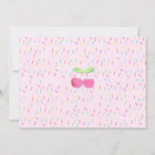 Invitations d'anniversaire de la Crème de glace (Dos)