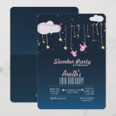 Invitations d'anniversaire de la fête du bois (Devant / Derrière)