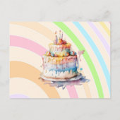 Invitations d'anniversaire de la fille Whimsical (Dos)