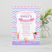 Invitations d'anniversaire de la gymnastique (Debout devant)